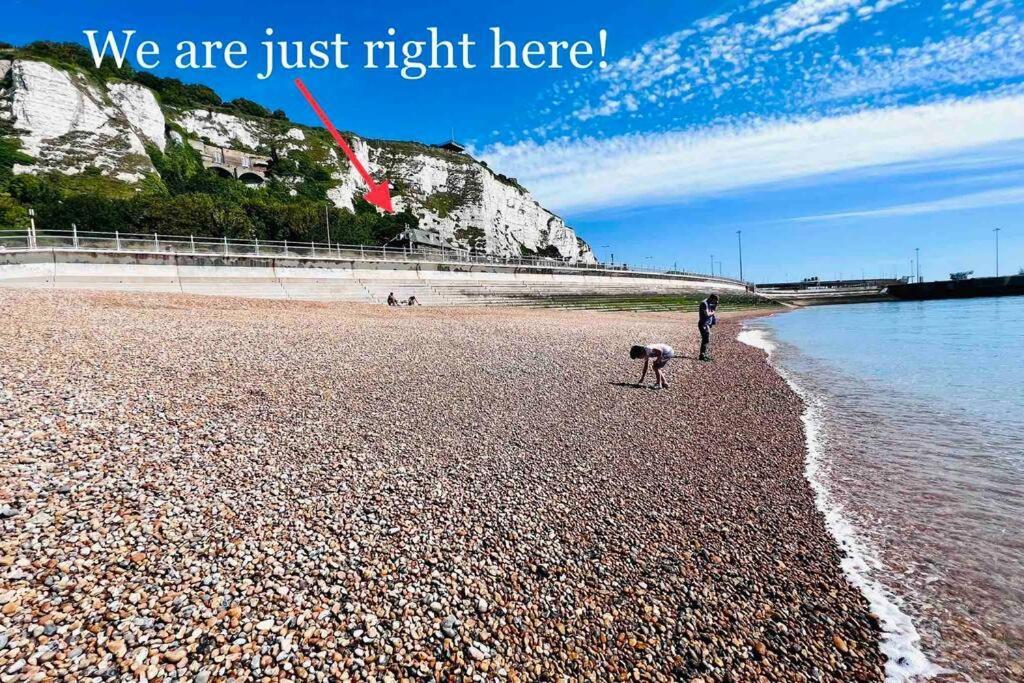 Flat 4 Marine Parade House, 1 East Cliff- Next To Dover Port, White Cliffs, Beach, Castle Dış mekan fotoğraf